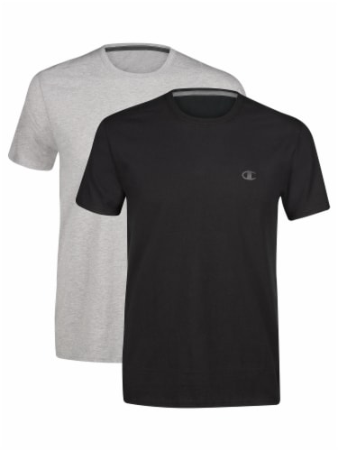 Champion Men's Cotton Stretch Tee - Black Perspective: top