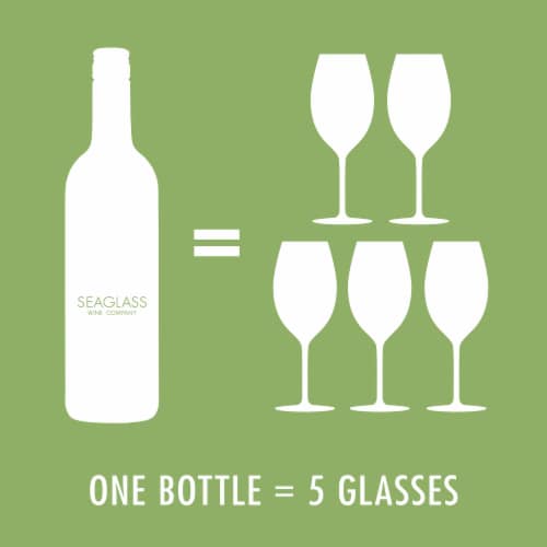 SEAGLASS Alcohol Removed Pinot Grigio California White Wine Perspective: top