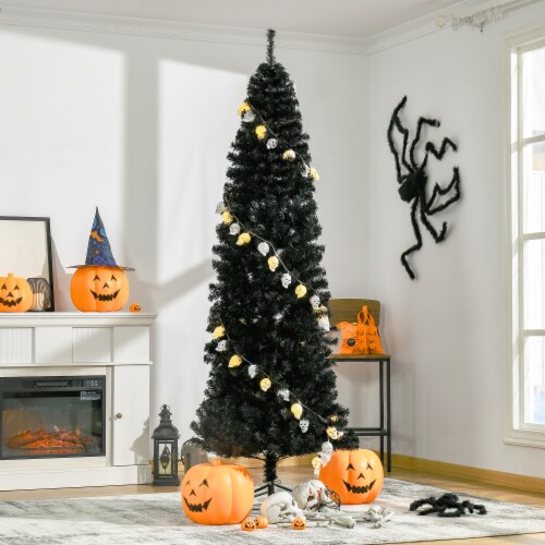 Artificial Christmas Tree 7' Indoor Realistic Holiday Decoration, 818 Tips Perspective: top