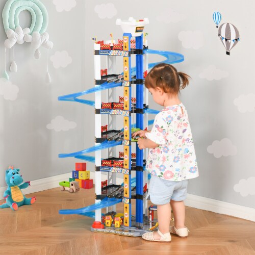 7-Level Kids Toy Car Playset Activity Parking Garage Lot, Elevator w ...