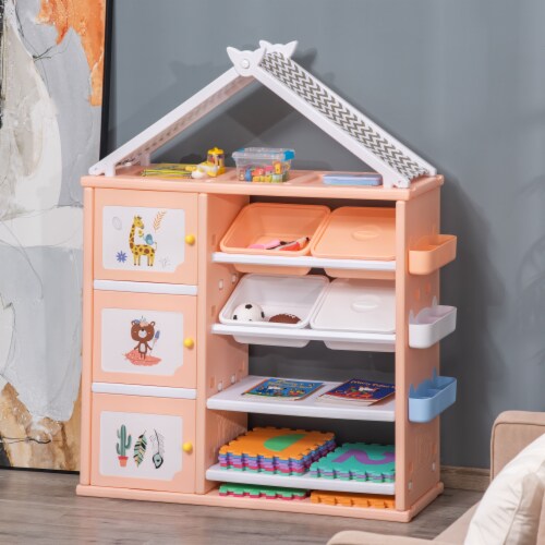 Multi-Style Shelf Organizer for Kids Bedroom Storage, Toy Storage, and More Perspective: top