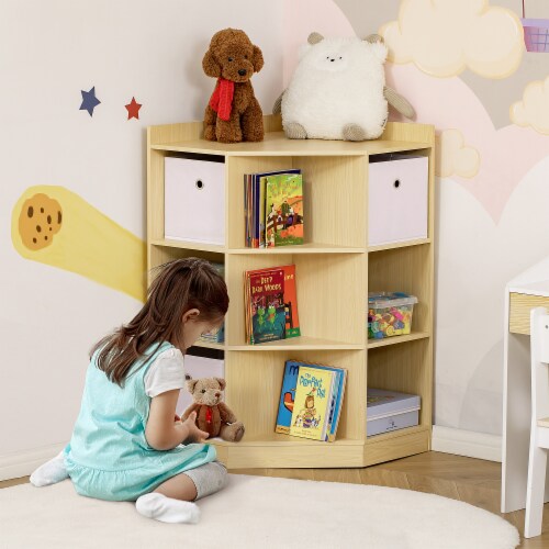 Kids Cube Storage Shelves with Bins and Large Storage for Kids Bedroom,  White, 1 Unit - Harris Teeter