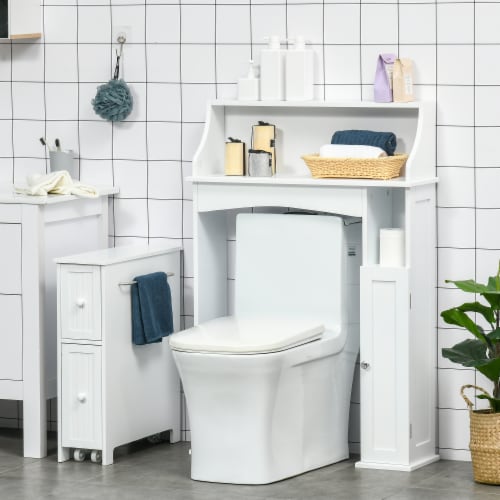 Over The Toilet Bathroom Storage Space Saver with Shelf