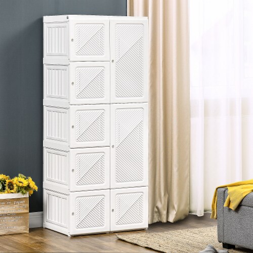 Portable Wardrobe Closet Foldable Clothes Cabinet Organizer w