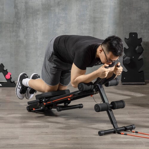 Multi-Workout Ab Machine Foldable Abdominal Cruncher Sit Up Bench