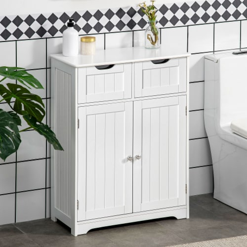 Short Pedestal Sink Washroom Storage Furniture w/Double Doors and Moveable  Shelf, 1 Unit - Kroger