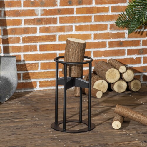Steel Kindling Splitter, Manual Firewood Cracker for Home, Camp, Outdoors Perspective: top