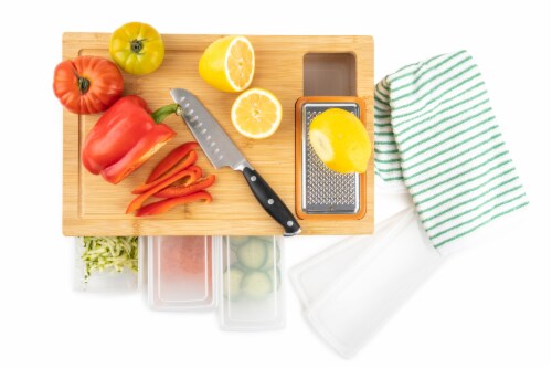 Core Home Bamboo Cutting Board Set Perspective: top