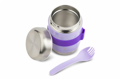 Thermos LLC Stainless Steal Food Jar with Spoon-Glacier, 16 oz