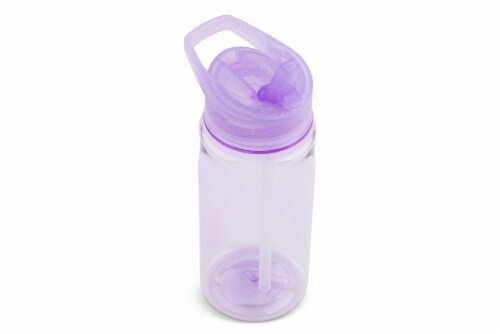 Manna Purple Glitter Beverage Bottle Perspective: top