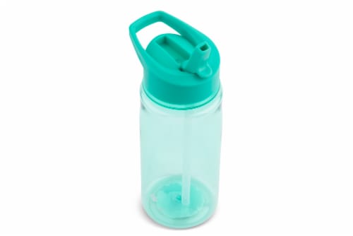 Manna Teal Glitter Beverage Bottle Perspective: top