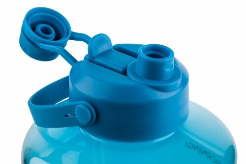 Manna Dual Lid Bottle - Blue Perspective: top