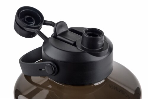 Manna Dual Lid Bottle - Black Perspective: top
