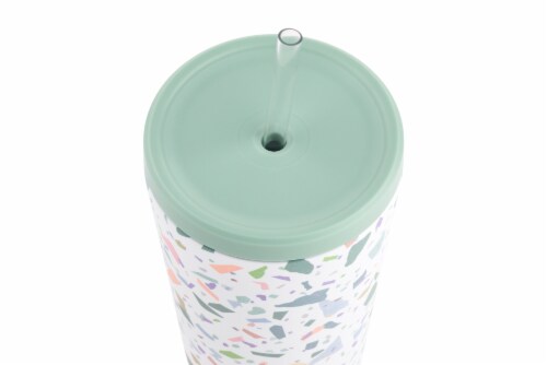 Manna Ranger Tumbler - Green Terazzo Perspective: top