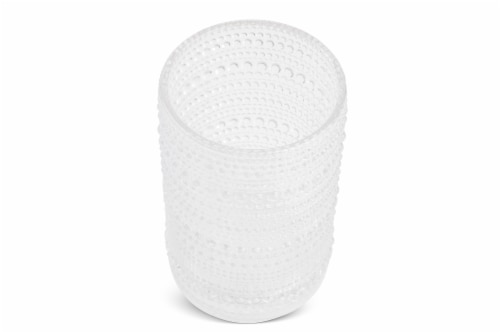 Core Home Clear Bubble Drinking Glass Perspective: top