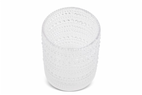 Core Home Old Fashioned Bubble Drinking Glass Perspective: top