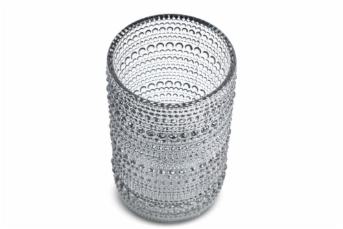 Core Home Bubble Drinking Glass - Gray Perspective: top