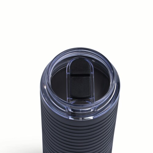 Manna™ Tall Boy™ Stainless Steel Timbler Black Perspective: top