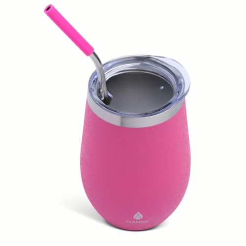 Manna™ Wine Tumbler - Pink Perspective: top