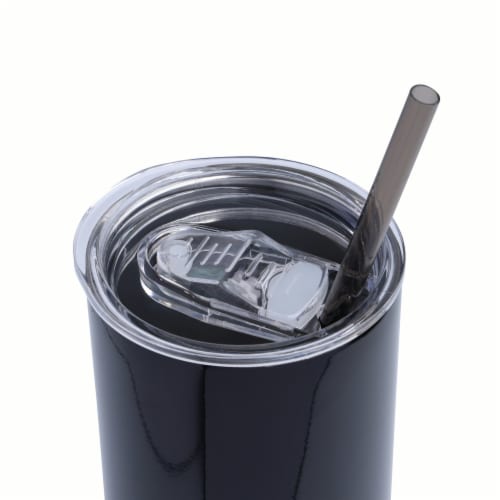 Manna™ Stainless Steel Skinny Tumber - Black Ombre Perspective: top