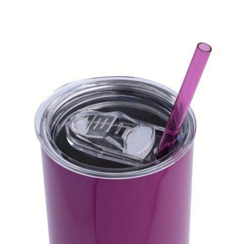 Manna Stainless Steel Skinny Tumbler - Purple Ombre Perspective: top