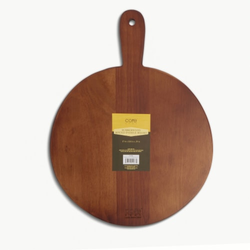 Core Home Organic Round Paddle Board Walnut Stain Perspective: top