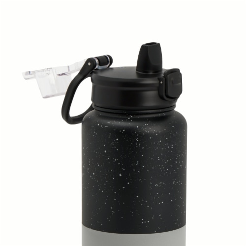 Manna™ Push Bottle 40 oz Black Color Block Perspective: top