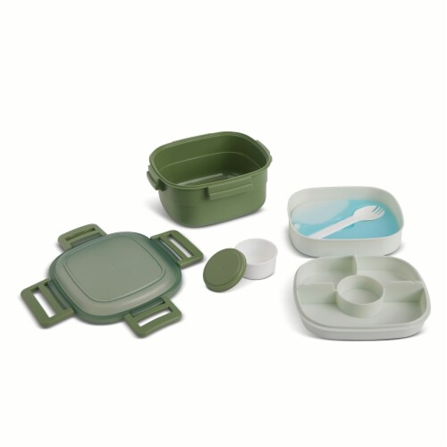 Core Home Manna Salad Bento Box - Green Perspective: top