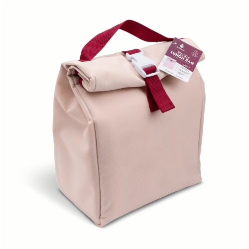 Core Home Manna Buckle Lunch Bag - Pink Perspective: top