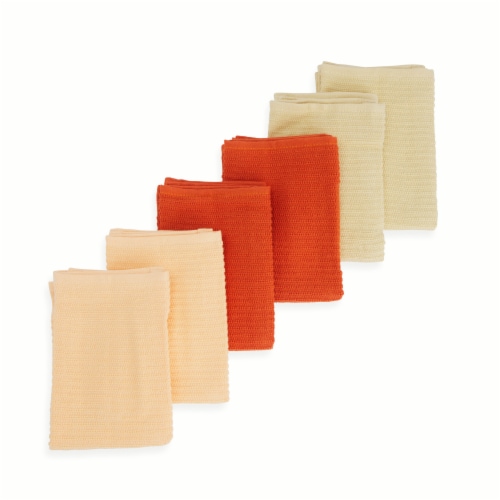 Core Home Kitchen Towels 6 Piece Set Perspective: top
