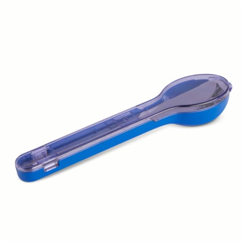Core Home 3 in 1 Cutlery Set with Case - Grey Perspective: top
