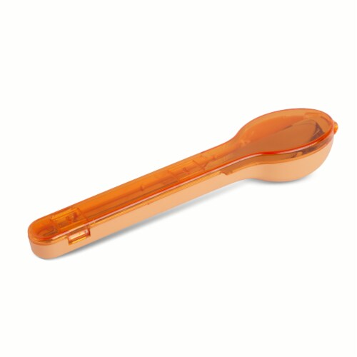 Core Home 3 in 1 Cutlery Set with Case - Peach Perspective: top