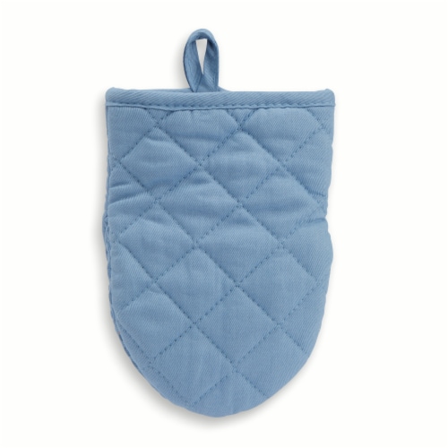 Core Home™ Mini Mitt with Silicone Print - Blue Perspective: top