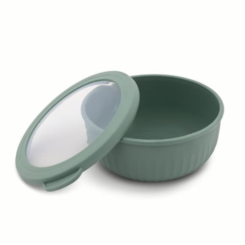 Core Home Classic Mixing Bowl With Lid - Green Perspective: top