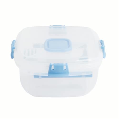 Core™ Home  3-Section Lunch Container Set - Blue Perspective: top
