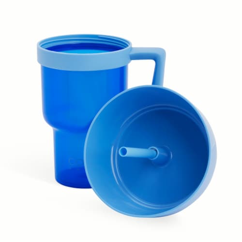 Core Home™ Stadium Mug Tumbler & Bowl Light/Dark Blue Perspective: top