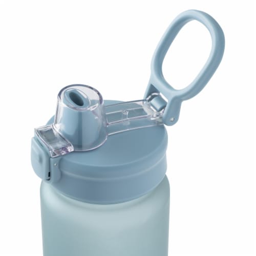 Manna™ Push™ Pastic Bottle Blue Perspective: top