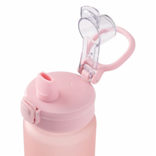 Manna™ Push™ Plastic Bottle Pink Perspective: top