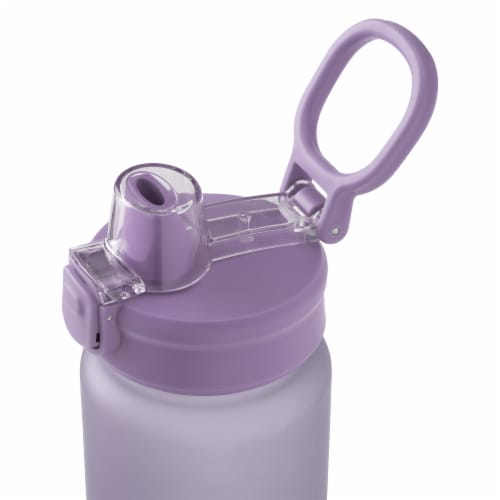 Manna™ Push™ Plastic Bottle Purple Perspective: top