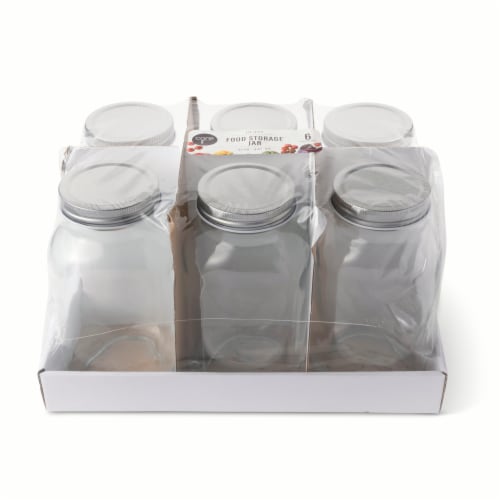 Core Home Glass Storage Jars Perspective: top