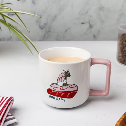 Core Home™ Square Handle Mug - Dog Days Perspective: top