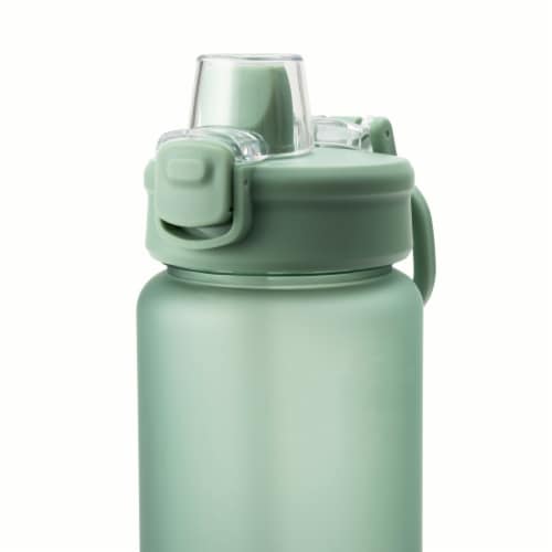Manna™ Push Bottle Plastic- Green Perspective: top