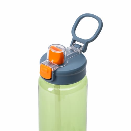 Manna® Push™ Water Bottle - Green Perspective: top