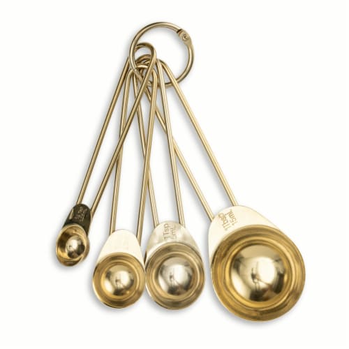 Core Home™ 4 Piece Gold Measuring Spoon Set Perspective: top