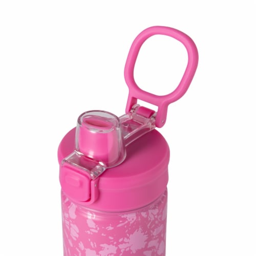 Manna™ Push™ Stainless Steel Bottle - Pink Perspective: top
