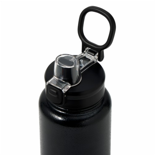 Manna™ Push Bottle - Black Perspective: top