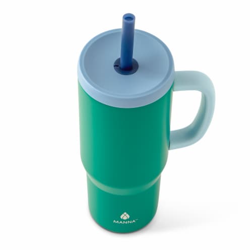 Manna™ Handled Tumbler - Teal Perspective: top