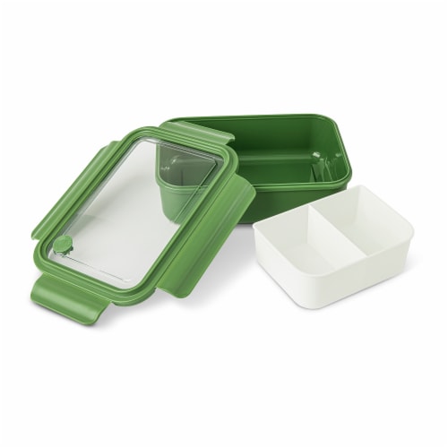 Manna™ 40 oz Bento Box - Green Perspective: top