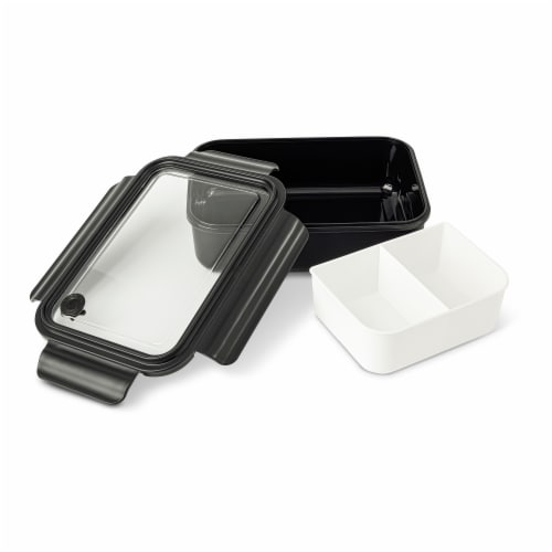 Manna™ 40 oz Bento Box - Black Perspective: top