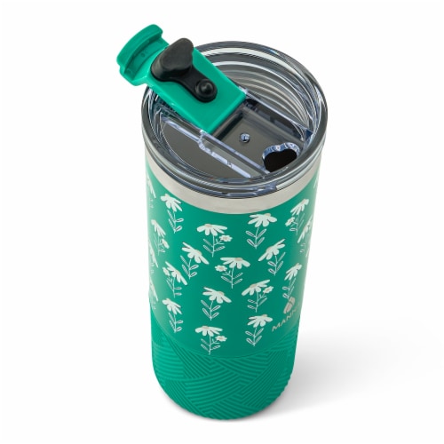 Manna 20-Ounce Stainless Steel Tumbler - Sahara Teal Perspective: top